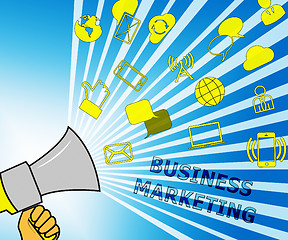 Image showing Business Marketing Representing Company SEM 3d Illustration