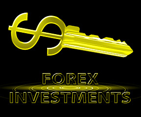 Image showing Forex Investments Meaning Foreign Exchange 3d Illustration