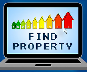 Image showing Find Property Representing Home Search 3d Illustration