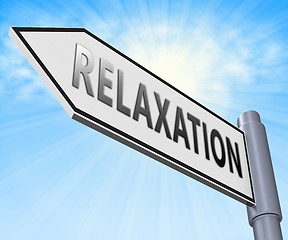 Image showing Relax Relaxation Displaying Tranquil Resting 3d Illustration