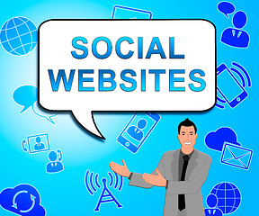 Image showing Social Websites Represents Online Forums 3d Illustration