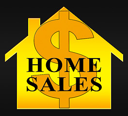 Image showing Home Sales Meaning Sell Property 3d Illustration