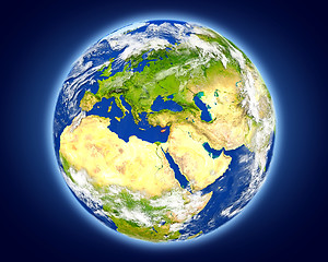 Image showing Cyprus on planet Earth