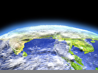 Image showing Southeast Asia from space