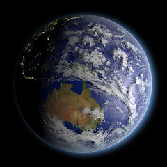 Image showing Australia from space