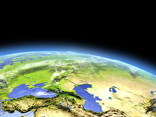 Image showing Western Asia from space