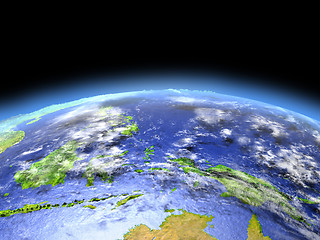 Image showing Papua from space