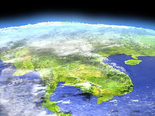 Image showing Indochina from space