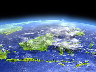 Image showing Malaysia from space
