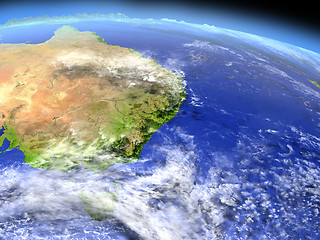 Image showing East coast of Australia from space