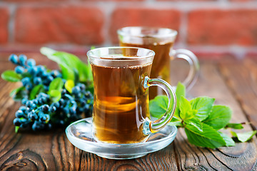 Image showing blueberry tea