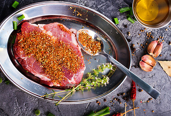 Image showing meat with spice