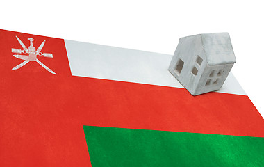 Image showing Small house on a flag - Oman