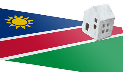 Image showing Small house on a flag - Namibia