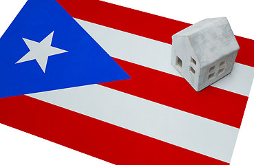 Image showing Small house on a flag - Puerto Rico