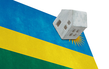 Image showing Small house on a flag - Rwanda