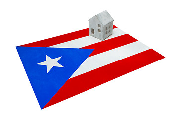 Image showing Small house on a flag - Puerto Rico