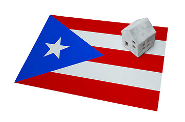 Image showing Small house on a flag - Puerto Rico