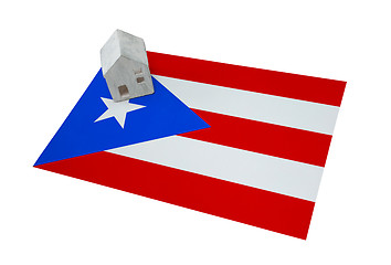 Image showing Small house on a flag - Puerto Rico