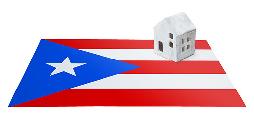 Image showing Small house on a flag - Puerto Rico