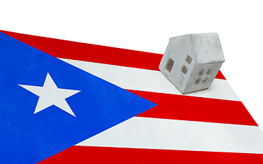 Image showing Small house on a flag - Puerto Rico