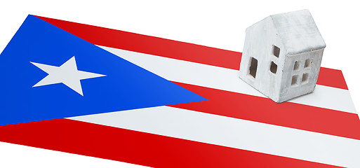 Image showing Small house on a flag - Puerto Rico