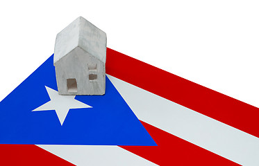 Image showing Small house on a flag - Puerto Rico