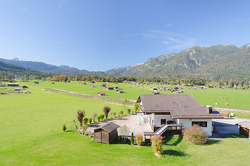 Image showing View of Alpine highland pasture