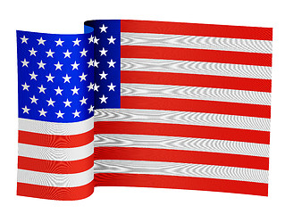 Image showing illustration of USA flag