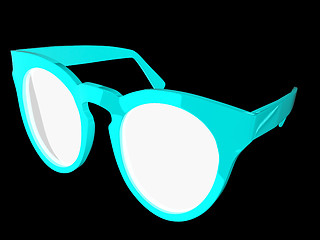 Image showing Cool red sunglasses. 3d illustration