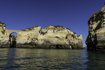 Image showing Cliff Line of Lagos, Algarve, Portugal