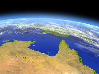 Image showing Northern Australia from space