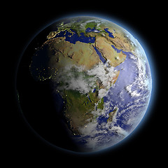 Image showing Africa from space