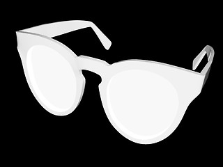Image showing Cool black sunglasses. 3d illustration