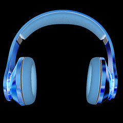 Image showing Best headphone icon. 3d illustration