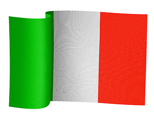 Image showing illustration of Italian flag
