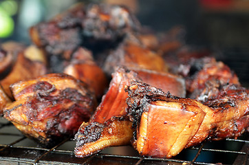 Image showing Sinalau Bakas or Smoked Wild Boar