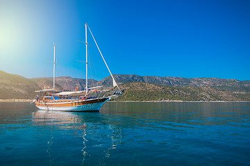 Image showing yacht on bay