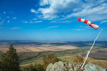 Image showing Flying windsock wind vane