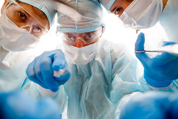 Image showing Team of surgeons at work