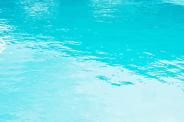 Image showing Blue water in swimming pool