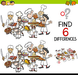 Image showing difference game with chefs