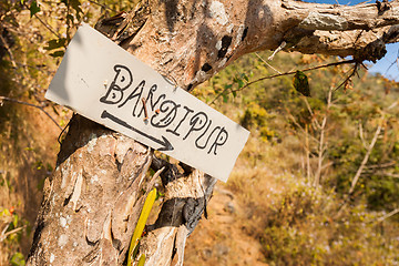 Image showing Sign to Bandipur