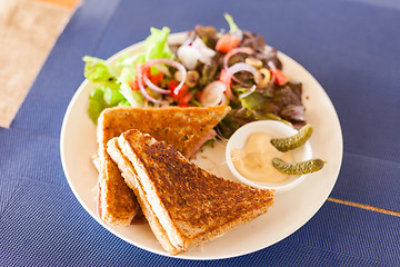 Image showing Croque Monsieur sandwich