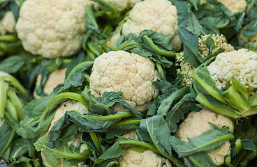 Image showing Cauliflower at market