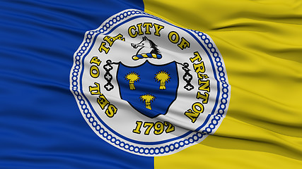 Image showing Closeup Trenton Flag