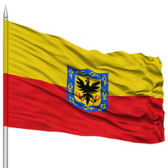 Image showing Bogota City Flag on Flagpole