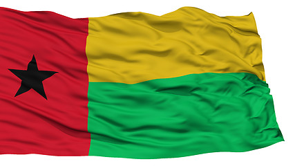 Image showing Isolated Guinea Bissau Flag