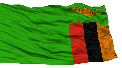 Image showing Isolated Zambia Flag