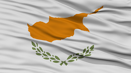 Image showing Closeup Cyprus Flag